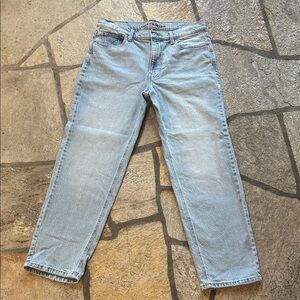 Lucky Brand Boy Mid Rise Relaxed Straight Jeans Light Wash Denim | Women’s 8/29R